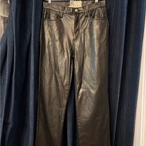 Altar'd State Faux Leather Black Pants